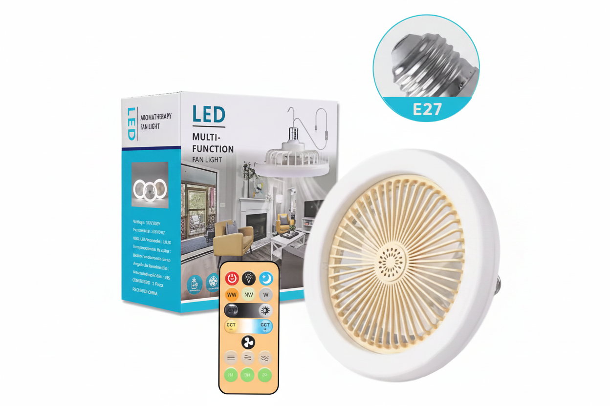 Lámpara Ventilador de Techo 2 en 1