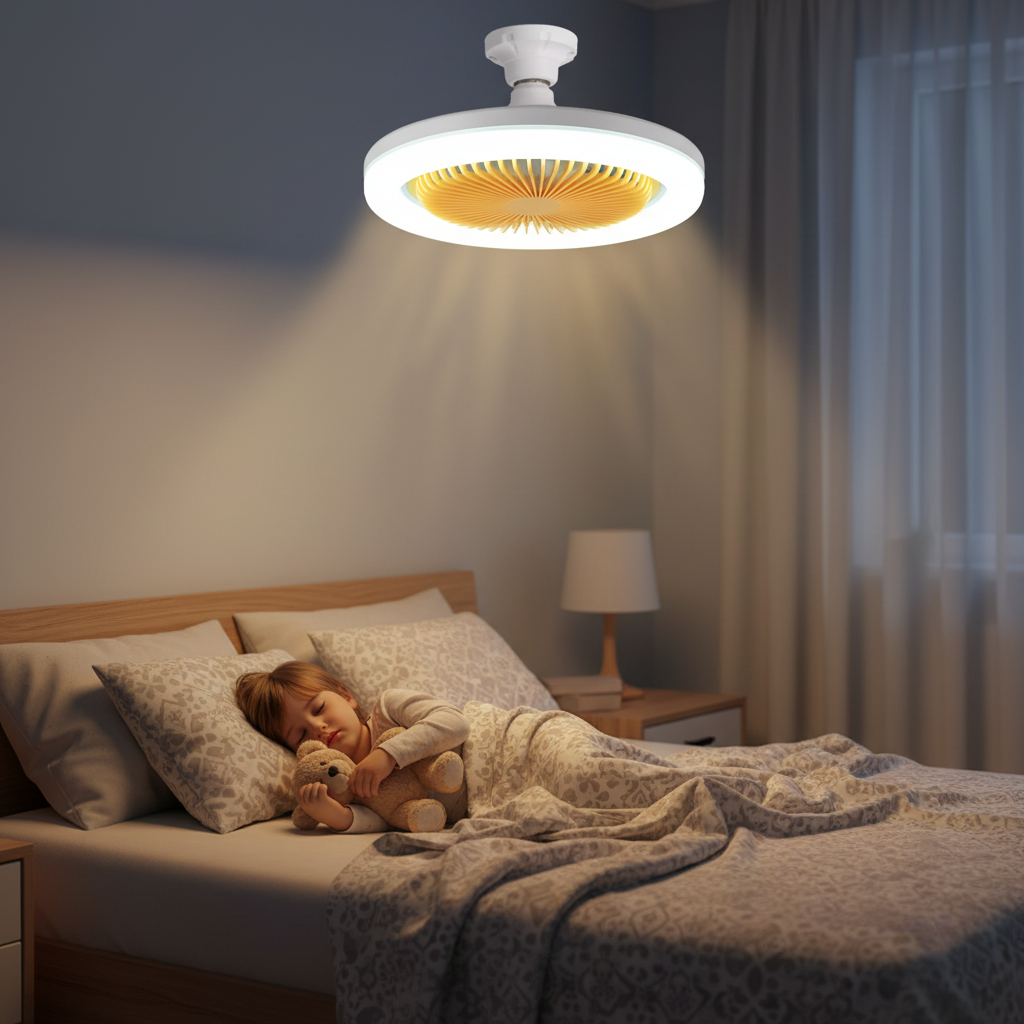 Lámpara Ventilador de Techo 2 en 1